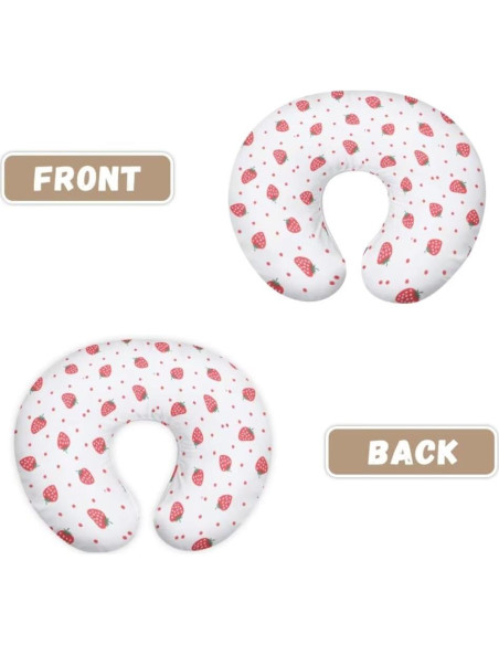 Funda de Almohada de Lactancia TSVAGA Fresa Suave y Transpirable Funda de Almohada de Lactancia TSVAGA Fresa Suave y Transpirable