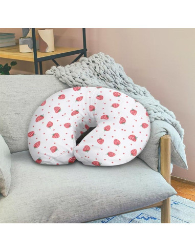 Funda de Almohada de Lactancia TSVAGA Fresa Suave y Transpirable