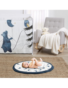 Alfombra de Juego Sweet Jojo Designs Luna y Estrella 91 cm 2