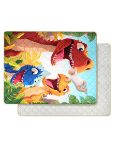 Alfombra de Juego para Bebés 150x180 cm Antideslizante y Lavable