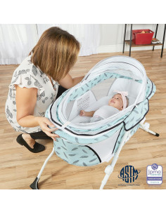 Cuna Portátil Dream On Me Karley Plus Azul Hielo 101.6x91.4cm 2