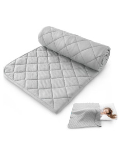 Manta Acolchada Biloban para Bebés 76x102 cm Gris Suave