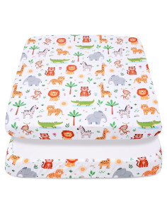 Sábanas Ajustadas Cloele para Parque Infantil 91x91 cm Animales