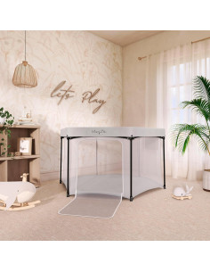 Parque Portátil Dream On Me Onyx Gris - Acolchado y Ligero 2