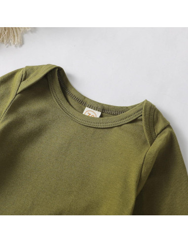 Trajes de Bebé OPAWO con Nudos y Sombrero 0-3 Meses