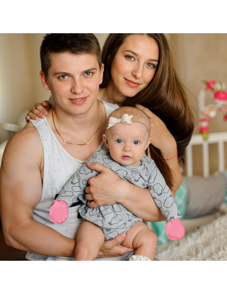 16 Pares de Manoplas para Bebés HekouJiub 0-6 Meses Algodón