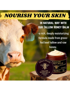 Bálsamo Hidratante Natural Allure Works 90g - Sebo de Res y Miel 2