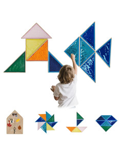 Panel Sensorial de Pared de Madera STAHMFOVER 10 Piezas