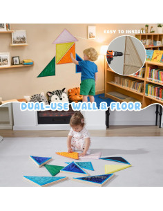 Panel Sensorial de Pared de Madera STAHMFOVER 10 Piezas 2