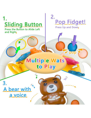 Juguete Montessori de Actividad Imireux para Bebés 6-18 Meses