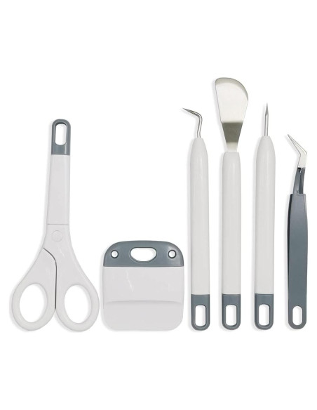 Juego de herramientas de deshierbe 6 piezas gris RELIABL