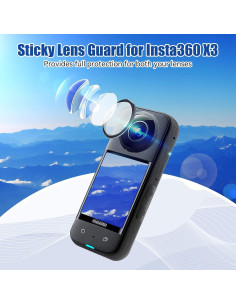 Protectores de Lente y Pantalla JZW-Shop para Insta 360 X3 2