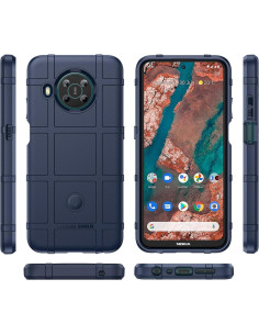 Funda Ajustada Nokia X100 - Protección Militar Azul HD 2