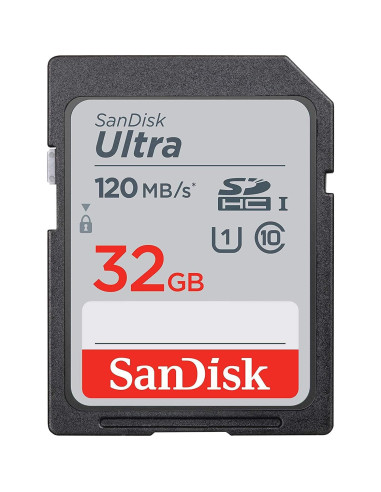 Tarjeta de Memoria SanDisk 32GB Ultra UHS-I 120MB/s + Lector
