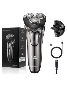 Afeitadora eléctrica KOMINGDON impermeable USB-C 4D con recortadora