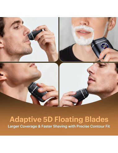 Afeitadora eléctrica TOPWILL FX80 5 cuchillas USB-C impermeable