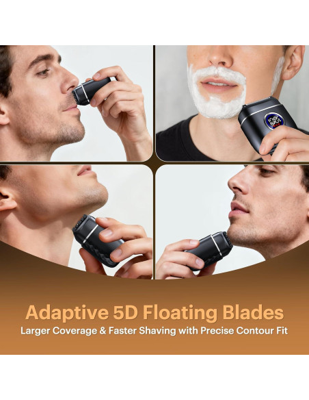 Afeitadora eléctrica TOPWILL FX80 5 cuchillas USB-C impermeable