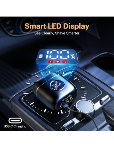 Afeitadora eléctrica TOPWILL FX80 5 cuchillas USB-C impermeable