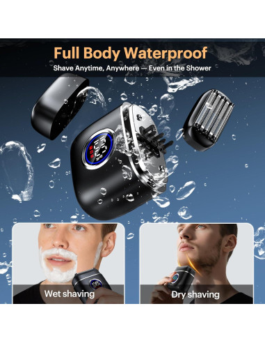 Afeitadora eléctrica TOPWILL FX80 5 cuchillas USB-C impermeable