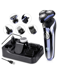 Afeitadora eléctrica 4 en 1 YONGYAO, a prueba de agua, USB