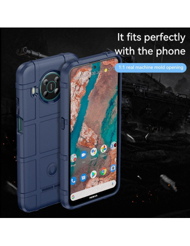 Funda Ajustada Nokia X100 - Protección Militar Azul HD