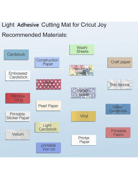 Mats de Corte Ecraft para Cricut Joy - 6 Paquetes 11.4x16.5cm