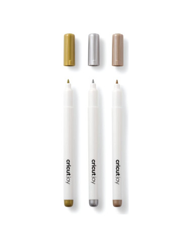 Marcadores Metálicos Permanentes Cricut Joy 1.0 mm - 3 Pzs