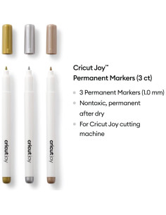 Marcadores Metálicos Permanentes Cricut Joy 1.0 mm - 3 Pzs 2