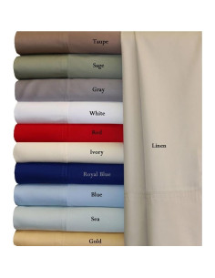 Juego de Sábanas Completo Royal Hotel 100% Viscosa Bambú Marfil 2