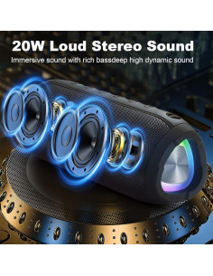 Altavoz Bluetooth Portátil Ykall T3 20W Impermeable IPX6 2