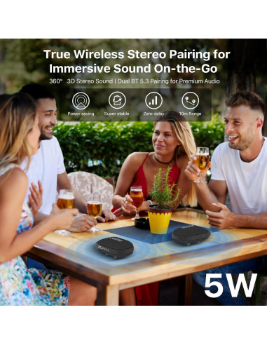 Altavoz Bluetooth Portátil JUOVI CLIP J1 Impermeable 24H