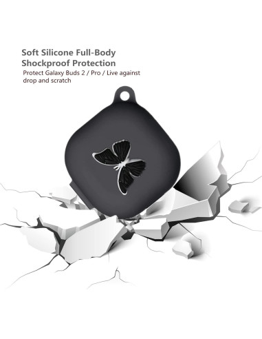 Funda de Silicona para Samsung Galaxy Buds2 Pro - Mariposa 3D
