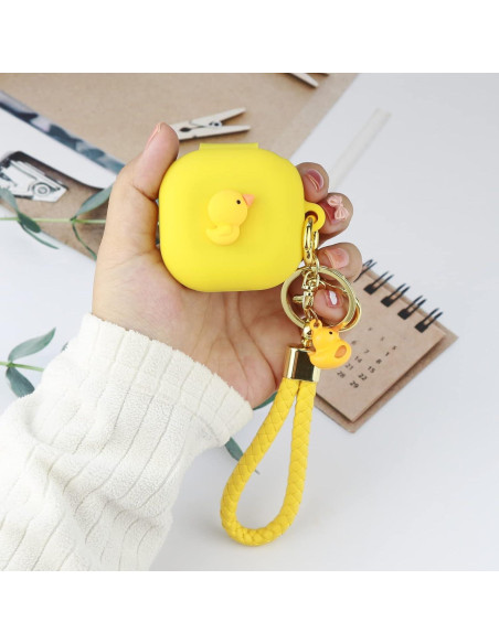 Funda de Silicona Wonhibo para Samsung Galaxy Buds 2 Pro - Oso Kawaii