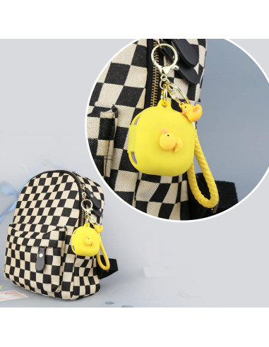 Funda de Silicona Wonhibo para Samsung Galaxy Buds 2 Pro - Oso Kawaii