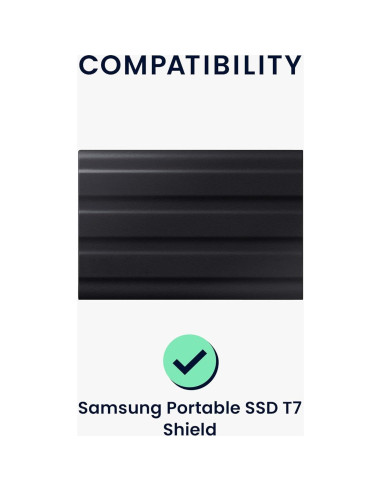 Funda de Silicona kwmobile para Samsung SSD T7 Shield - Azul