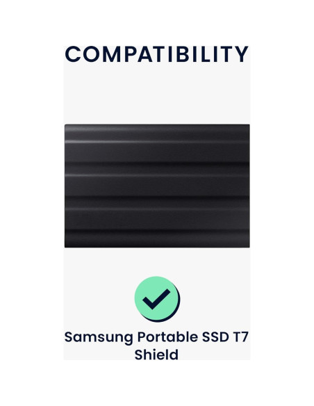 Funda de Silicona kwmobile para Samsung SSD T7 Shield - Azul