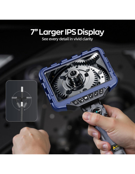 Cámara Endoscópica Articulada NIDAGE 7" HD 1080p IP67