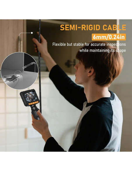 Cámara Borescopio Articulada ZEENSUY 0.24" (6.1mm) 5FT (1.52m)