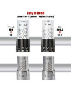 Llave de Torque de Click ARUCMIN 1/2" 10-150 lb-pie 2