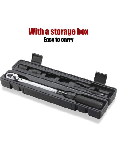 Llave de Torque de Click ARUCMIN 1/2" 10-150 lb-pie