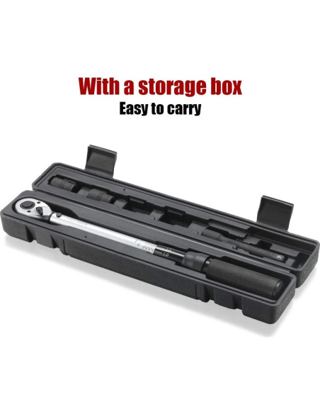 Llave de Torque de Click ARUCMIN 1/2" 10-150 lb-pie