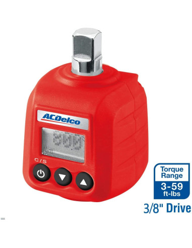 ACDelco Kit de Adaptador de Par Digital 3/8" y 1/2" ISO 6789