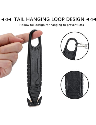 Cortador de Caja de Seguridad Therwen 10 Pcs Cuchilla Oculta