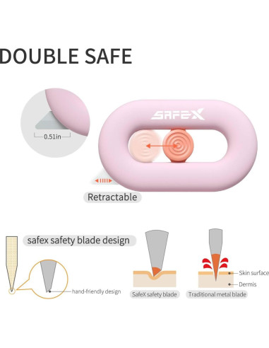 Cortador de Cajas Retráctil DOOOYU Cerámica Rosa 12mm