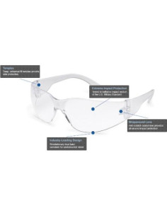 Gafas de Seguridad StarLite 4679 Gateway Safety - Lente Clara Antiempañante - Paquete de 10 2