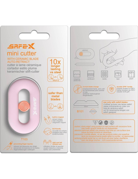 Cortador de Cajas Retráctil DOOOYU Cerámica Rosa 12mm