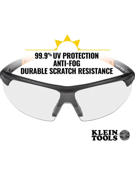 Gafas de Seguridad Klein Tools 60159, Lente Transparente Antivaho