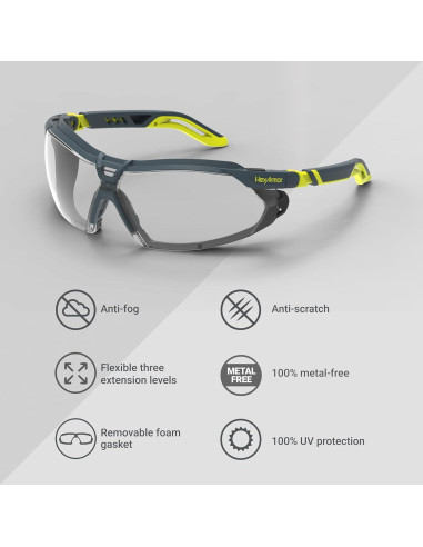 Gafas de Seguridad HexArmor VS450 con Protección UV