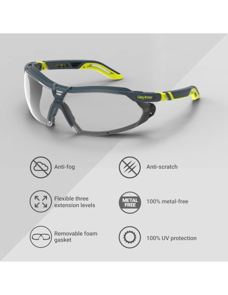 Gafas de Seguridad HexArmor VS450 con Protección UV