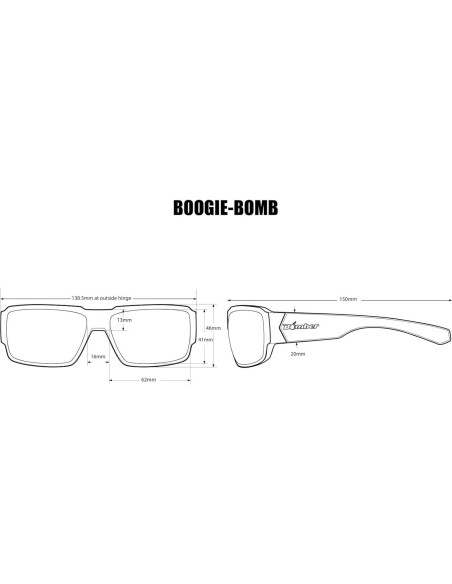 Gafas de sol de seguridad Bomber BG103BM para hombres